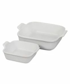Promo 🎉 Le Creuset Stoneware Two-Piece Square Baking Dish Set 😀