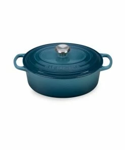 Discount 👍 Le Creuset 5-Quart Oval Covered French Oven Cerise 🎁