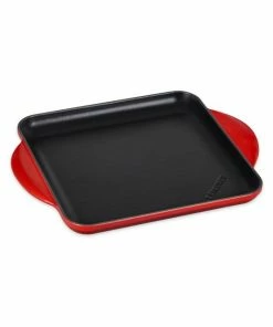Flash Sale ⭐ Le Creuset 9.5" Cast Iron Square Griddle Pan Caribbean 😉