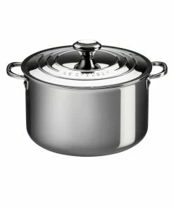 Discount 😀 Le Creuset Stainless Steel 7-Quart Stockpot 🔥