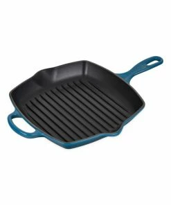 Best Pirce 🧨 Le Creuset 10.25" Cast Iron Square Skillet Grill 🎁