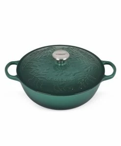 Best reviews of 😍 Le Creuset Olive Branch 5.25-Quart Cast Iron Soup Pot 🤩