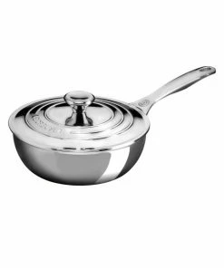 Budget 😉 Le Creuset 2-Quart Stainless Steel Sauce Pan With Lid 👏