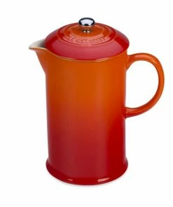 Cheapest 🛒 Le Creuset Stoneware Cafetiere French Press Caribbean 👍