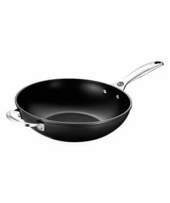 Best Pirce ⭐ Le Creuset Toughened Nonstick PRO 12" Stir Fry Pan With Helper Handle 🎉