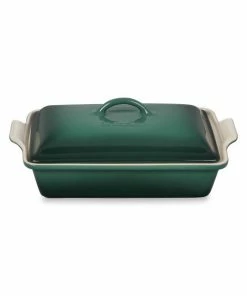 Coupon 🔥 Le Creuset Artichaut 4-Quart Heritage Covered Rectangular Casserole 🛒