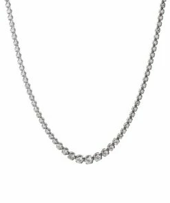 Brand new 💯 Meira T 14K White Gold & Diamond Riviera Tennis Necklace 🌟