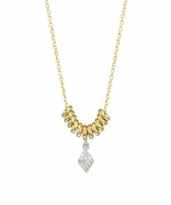 Brand new 😉 Meira T 14K Yellow Gold & Pavé Diamond Marquise Disc Necklace 🤩