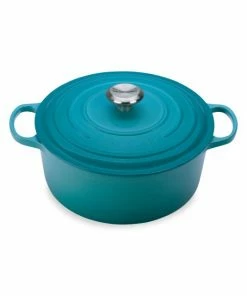 Best Pirce 🌟 Le Creuset 7.25-Quart Signature Cast Iron Round Dutch Oven Meringue ❤️