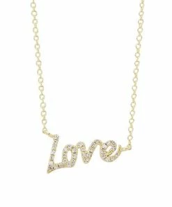Deals 💯 Meira T 14K Yellow Gold & Diamond Love Pendant Necklace 🥰