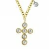 Outlet 😉 Meira T 14K Yellow Gold & Diamond Cross Pendant Necklace 😉
